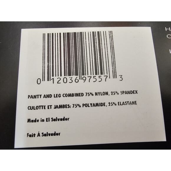 New Donna Karan Ultra Sheer Control Top pantyhose Black sz small 0B108 - Picture 4 of 4